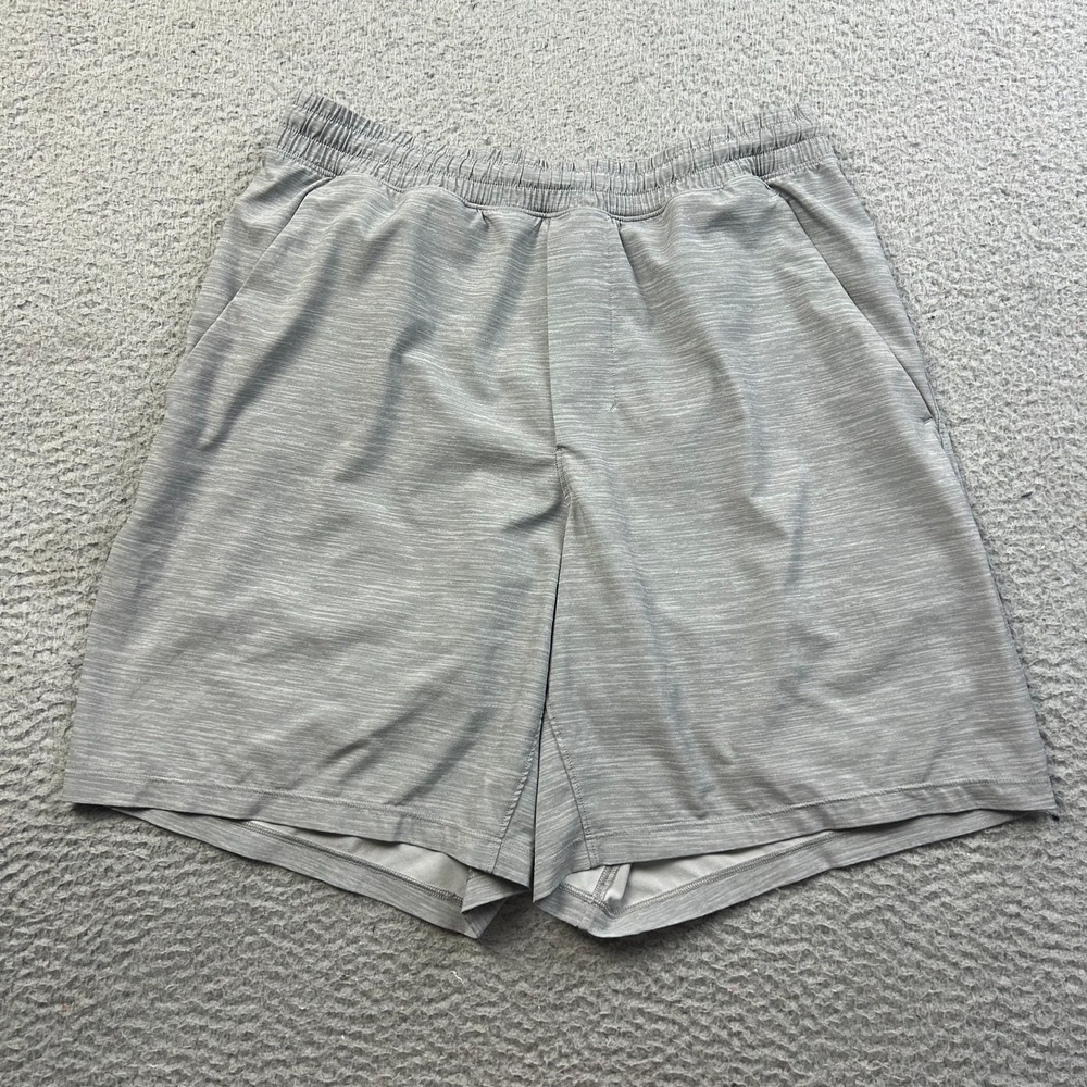 Lululemon Mens Gray Pace Breaker Lined Shorts 7" Athletic Running Gym Medium
